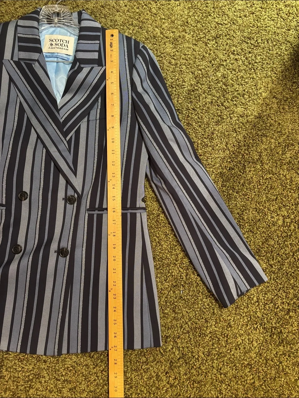 Scotch & Soda Navy and Light Blue Striped Women's Pantsuit